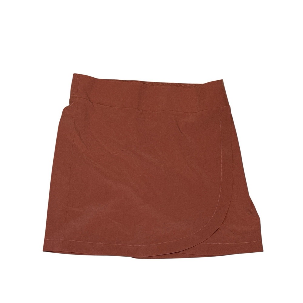 Jockey Women's Athletic Skort Salmon/Copper Size M Polyester/Spandex RN#61683